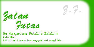 zalan futas business card